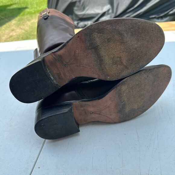 Corsa Como Elegant Brown Leather Riding Boots - Picture 6 of 9